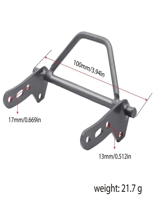 FACCNOY Ultra Hard Titanium Alloy 1/10 RC Crawler Bumper Front Bumper Hand Welding Bull Bar for Vanquish F10 Phoenix (front bumper B) - Image 2